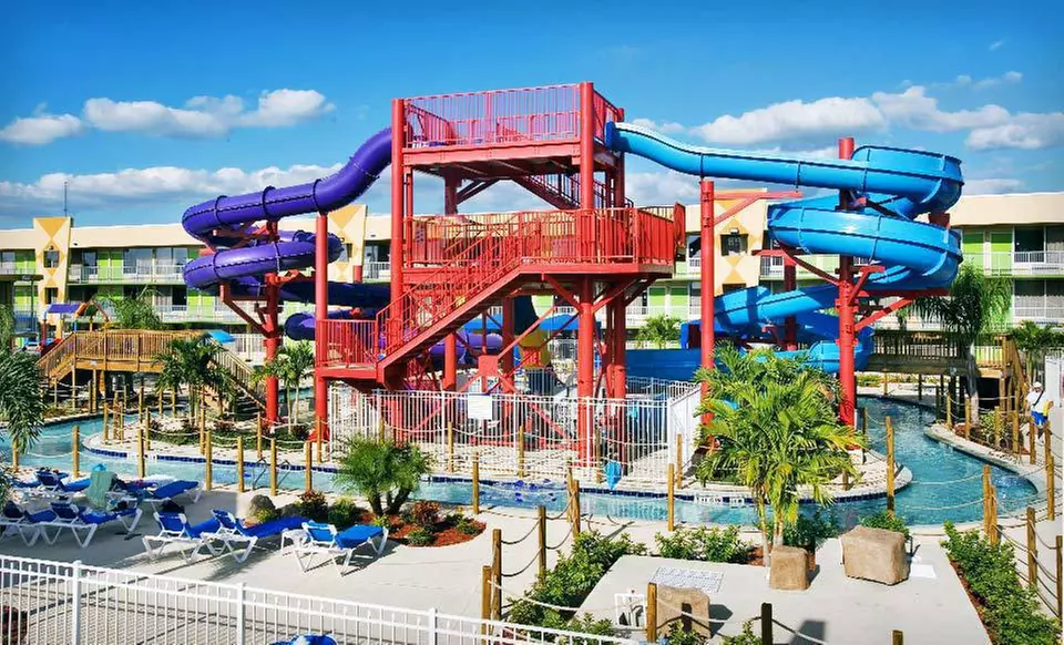 Stay for Up to Four with Two Water-Park Vouchers at Flamingo Waterpark Resort in Kissimmee, FL  - Primary Image