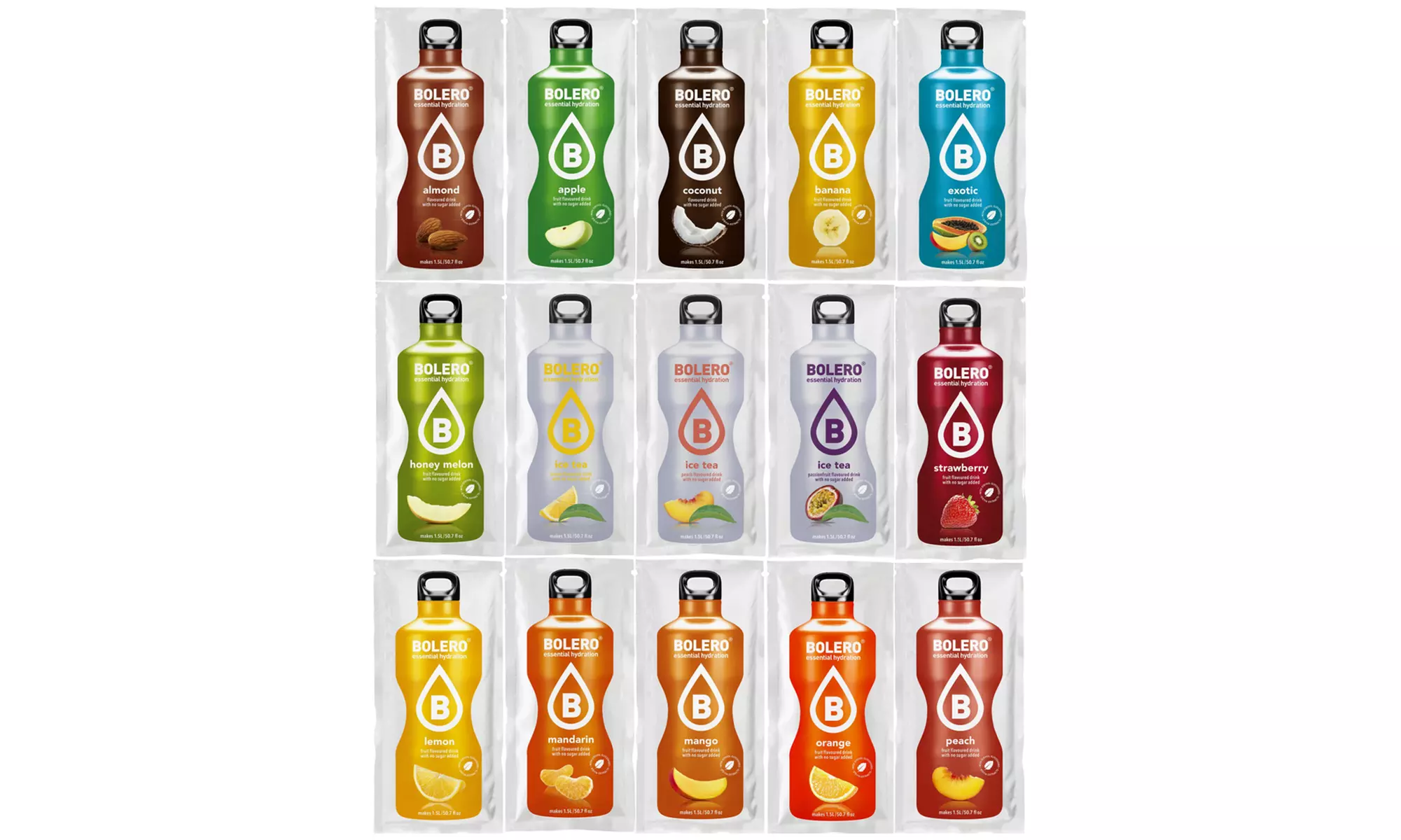 Fino a 240 bustine Bolero di preparato istantaneo per bevande alla frutta, disponibili in vari gusti - Primary Image