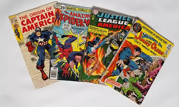 $33 for 50–75 Classic Comic Books & 100 Vintage Baseball Cards from Comic Book Headquarters ($550 Value)  - Primary Image