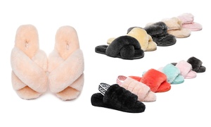 Sheepskin Fluffy Sandals/Slides