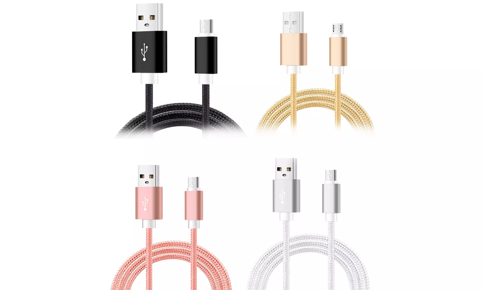 Set van 4 oplaadkabels