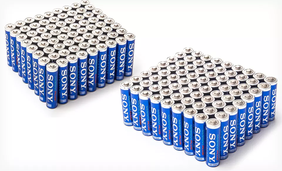 72-Pack of AA or AAA Sony Stamina Plus Batteries. Free Returns. - Primary Image