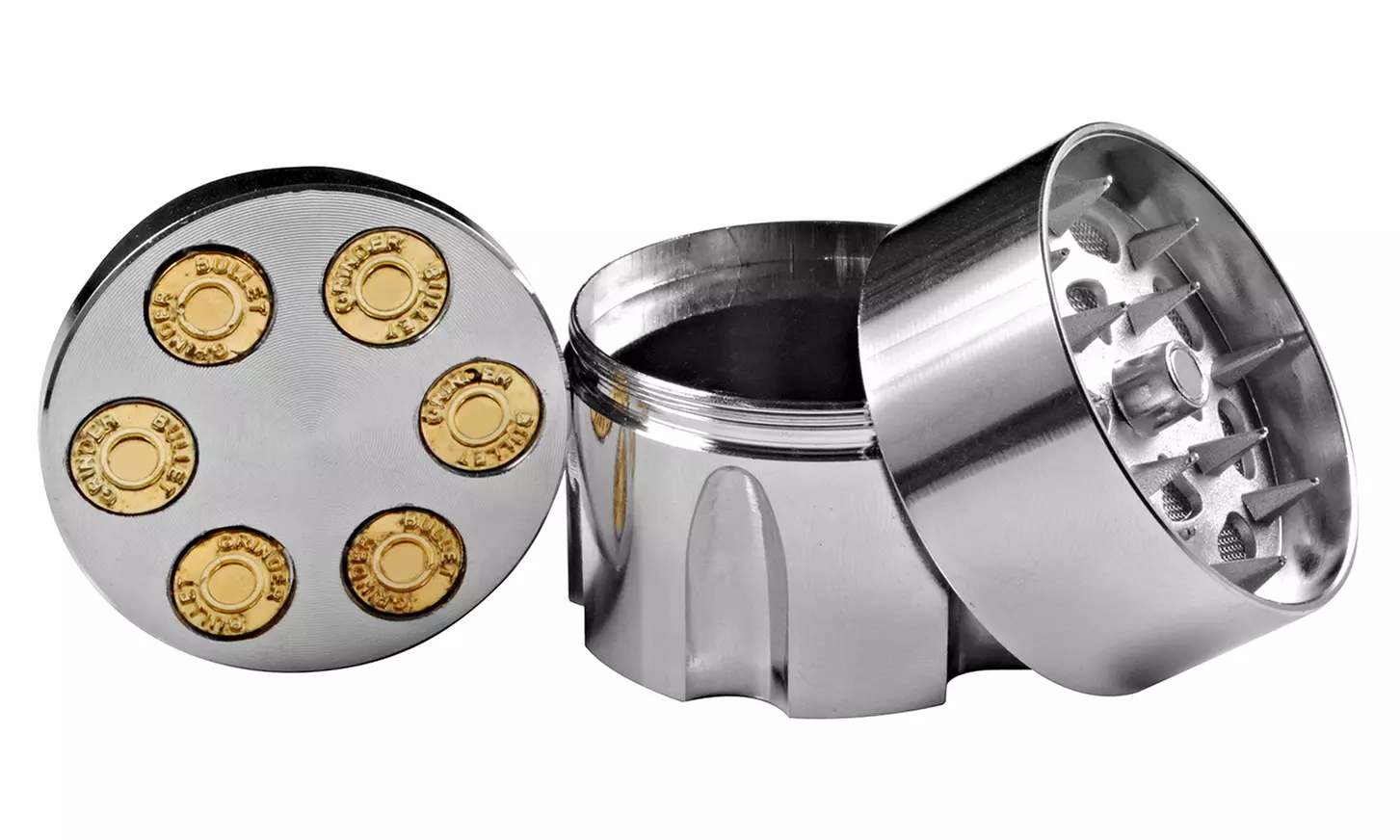 Revolver Cylinder Bullet Spice and Herb Grinder - Primary Image