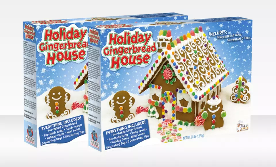 2-Pack of Holiday Gingerbread Houses - Primary Image
