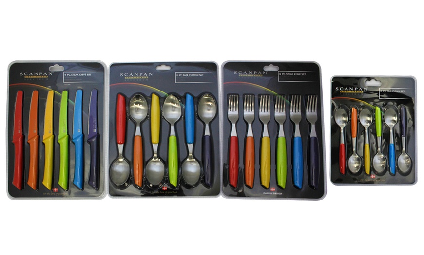 Image 2: SCANPAN Multi-Colour Cutlery Set