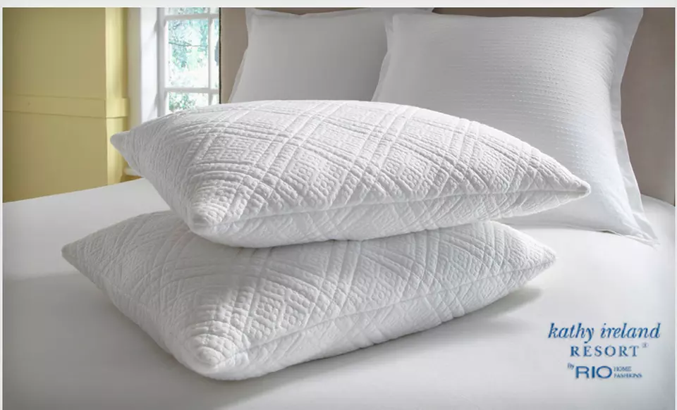 Two kathy ireland RESORT Memory Foam Pillows in Standard or King (Up to 61% Off). Free Shipping. - Primary Image