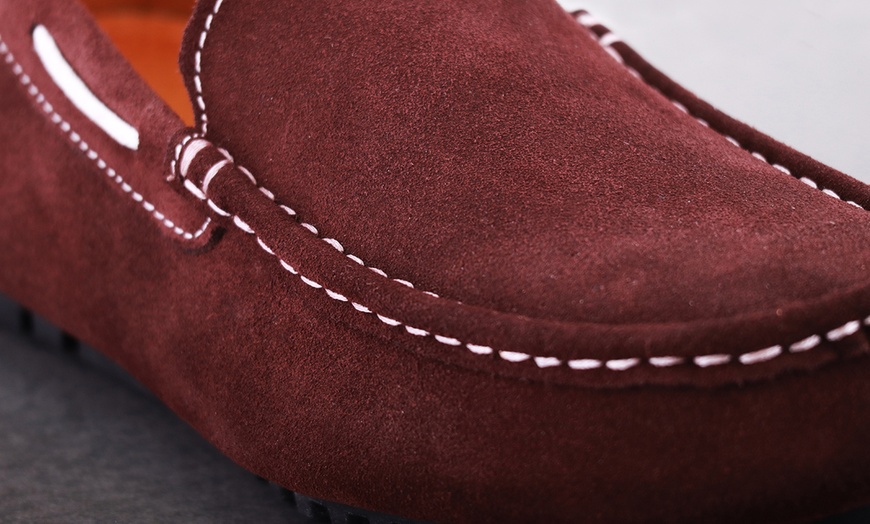 Image 9: Men's Leather Suede Loafers