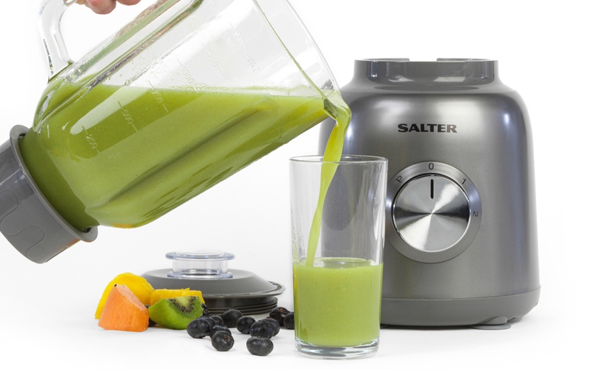 Image 1: Salter 1.5L Cosmos Glass Jug Blender 800W