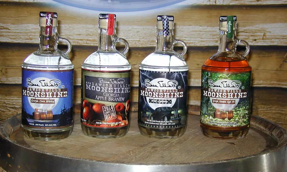 Moonshine Distillery Packages at Dawsonville Moonshine Distillery (50% Off). Four Options Available.  - Primary Image
