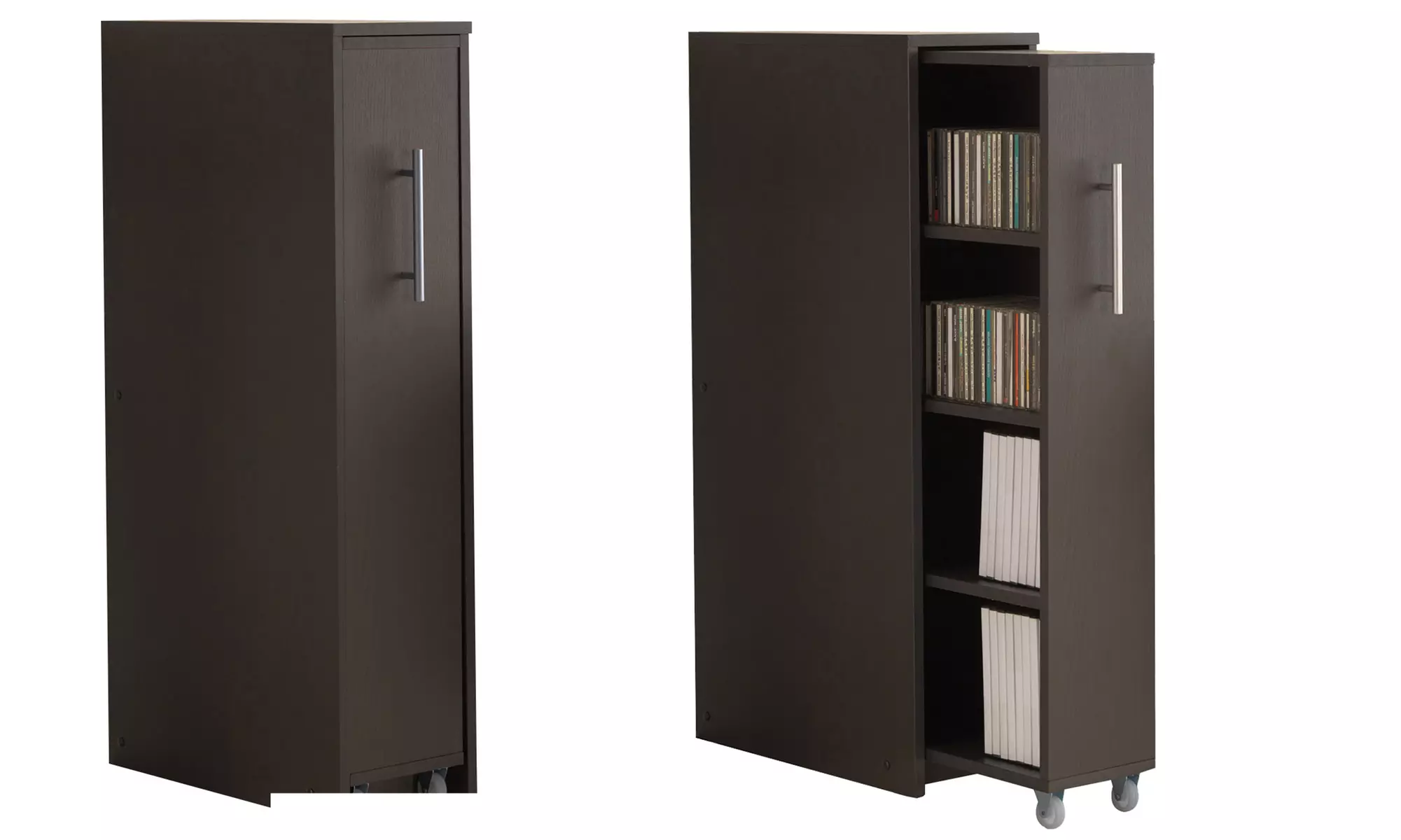 Lindo Bookcase with Pull-Out Doors - Primary Image