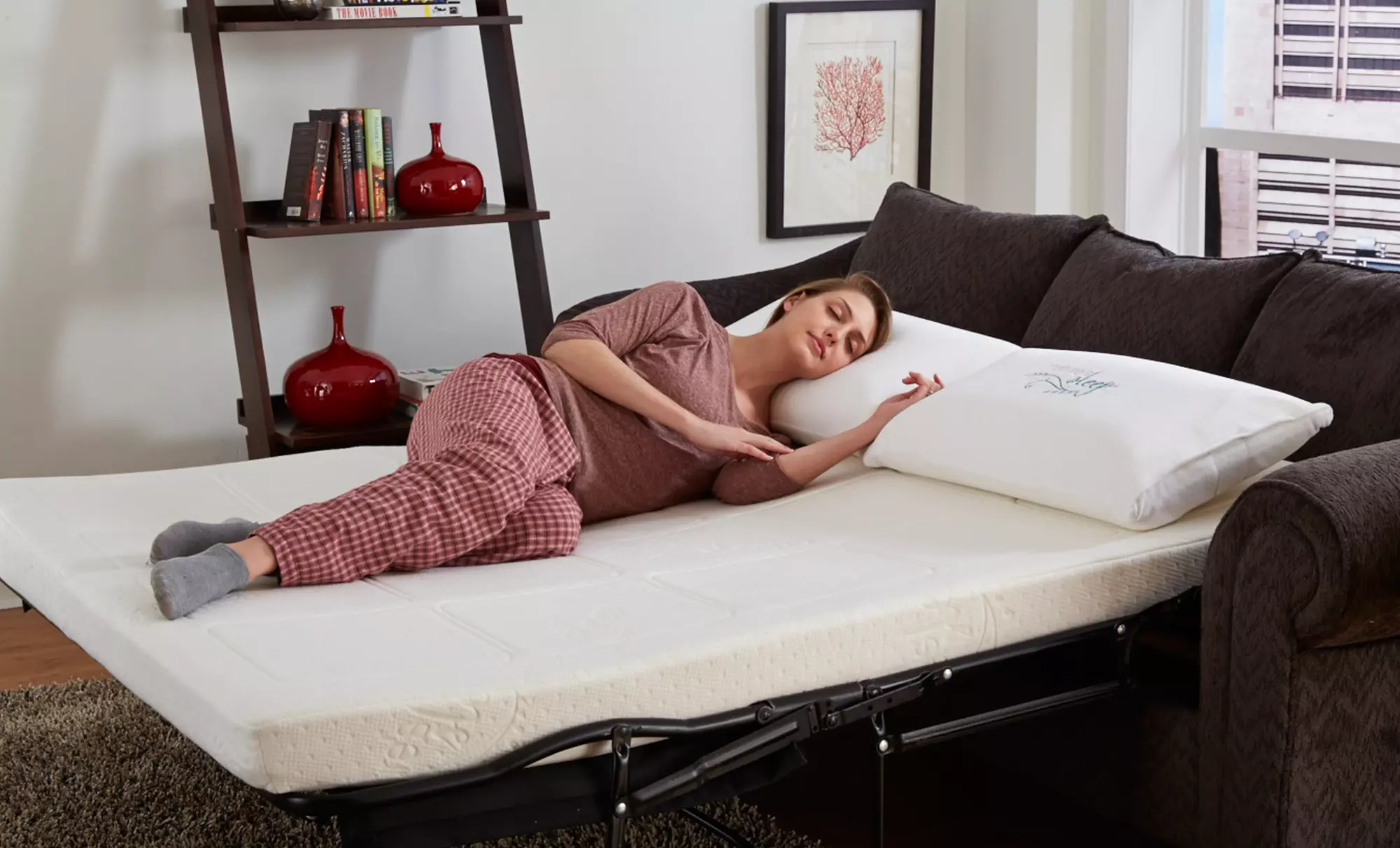 Nature's Sleep Gel Memory-Foam Sofa Sleeper Mattress. Multiple Sizes Available. Limited 5-Year Warranty. - Second Medium
