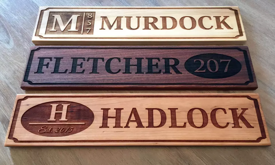 One or Two Personalized House Signs - Primary Image