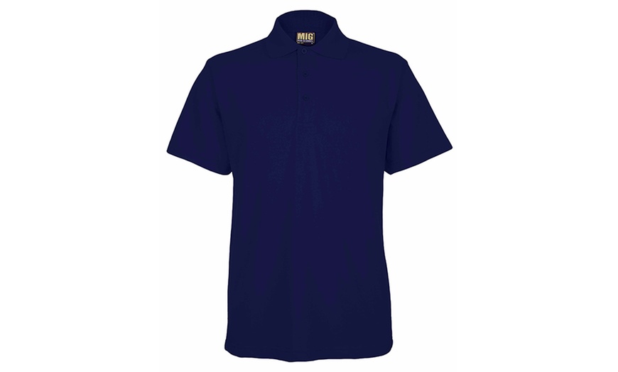 Image 3: Men's Pique Polo Top Up to 4XL