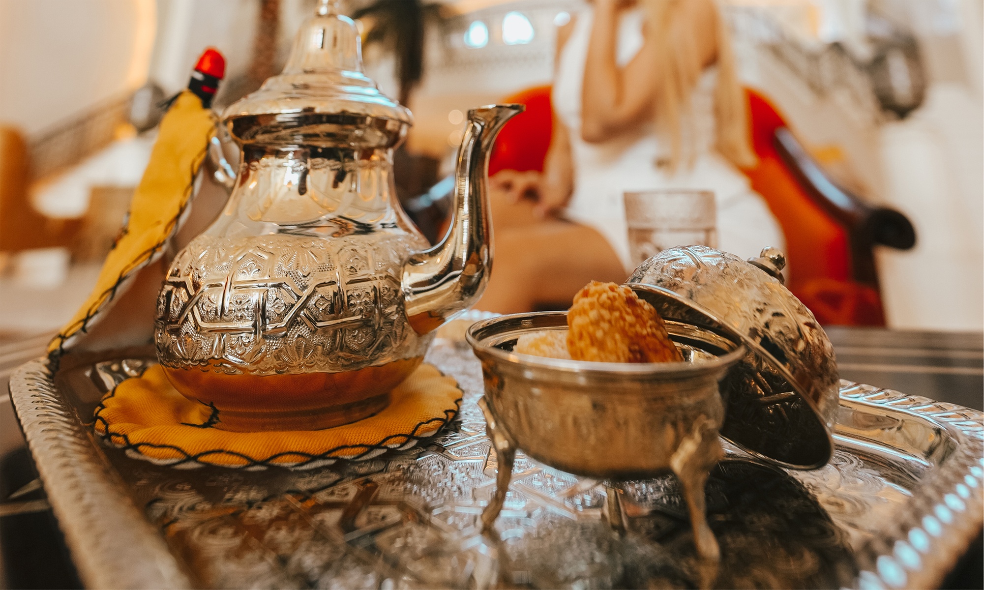 Afternoon Tea for Up to Four Adults at Rosé Lounge Bar at Bab Al Qasr