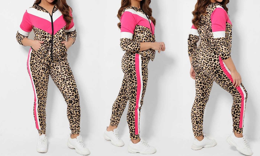 Image 6: Leopard Print Tracksuit