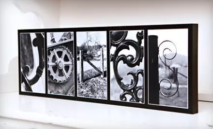 $59 for $135 Worth of Customized Letter Art from Frame The Alphabet (Up to 56% Off) - Primary Image