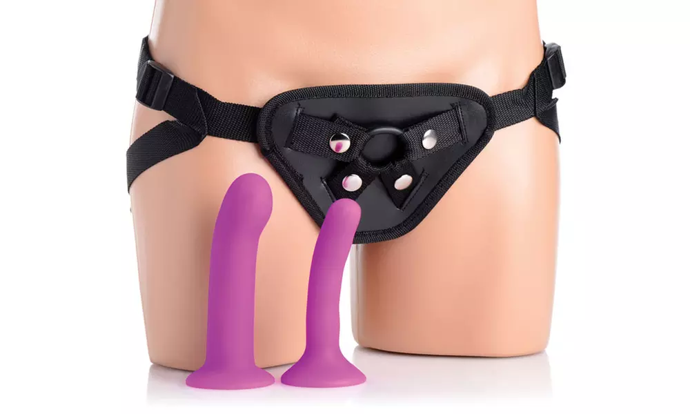 Double G Deluxe Vibrating Strap-On Kit (3-Piece) - Primary Image