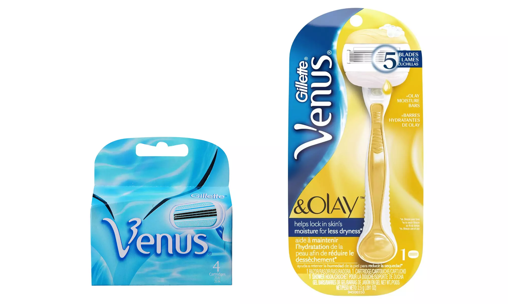Gillette Venus & Olay Razor and 4 Refill Cartridges - Primary Image
