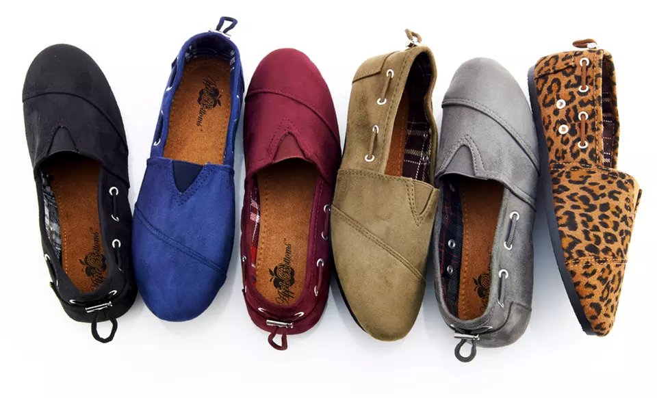 $11.99 for Apple Bottom Dracoy Faux-Suede Flats ($35 List Price). Multiple Colors Available. Free Returns. - Primary Image