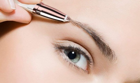 Depilatore a forma di penna per sopracciglia e peli superflui del volto