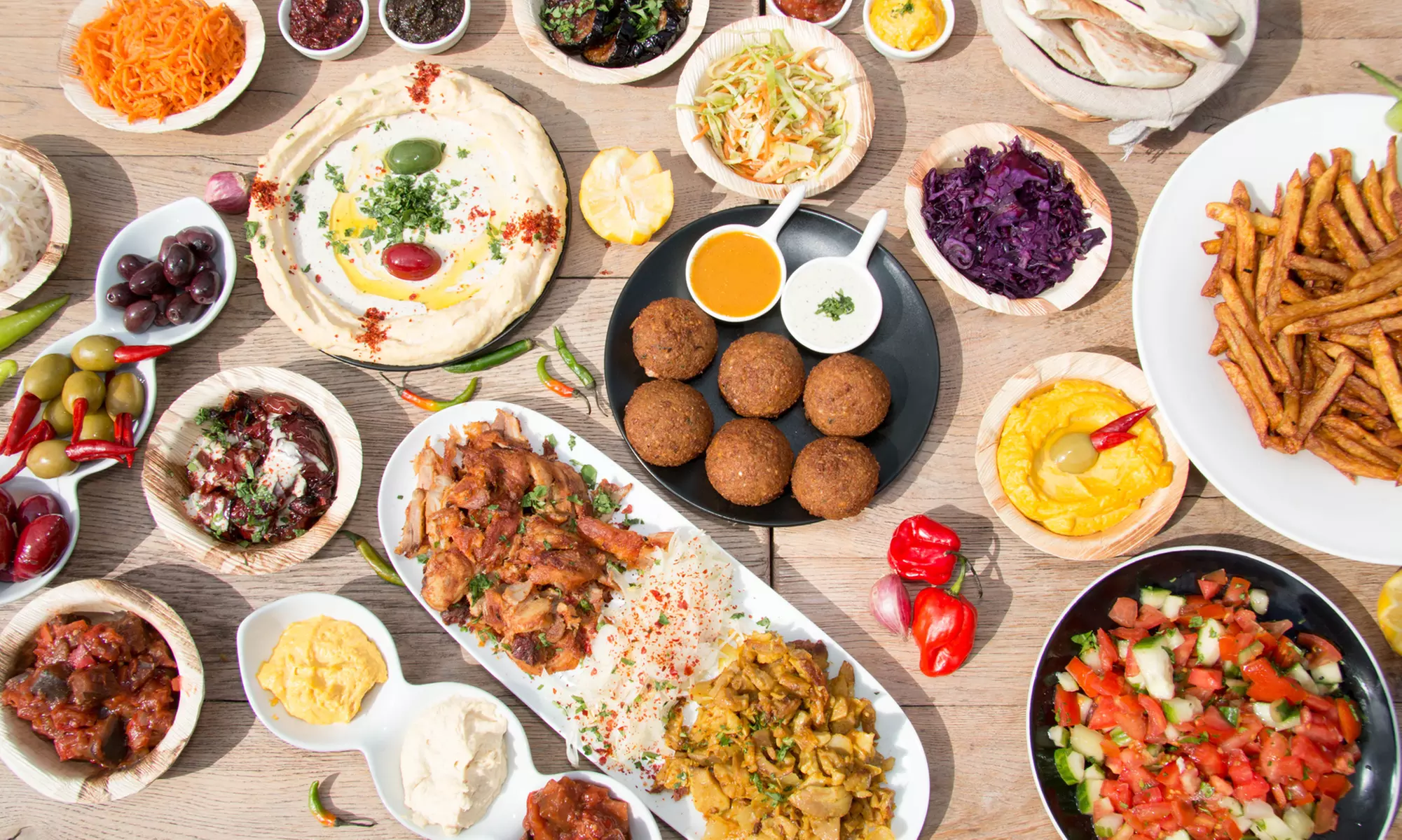 Three-Course Mediterranean Meal for Two, Three, or Four for Dine-In or Takeout at Zikrayet (Up to 20% Off) - Primary Image