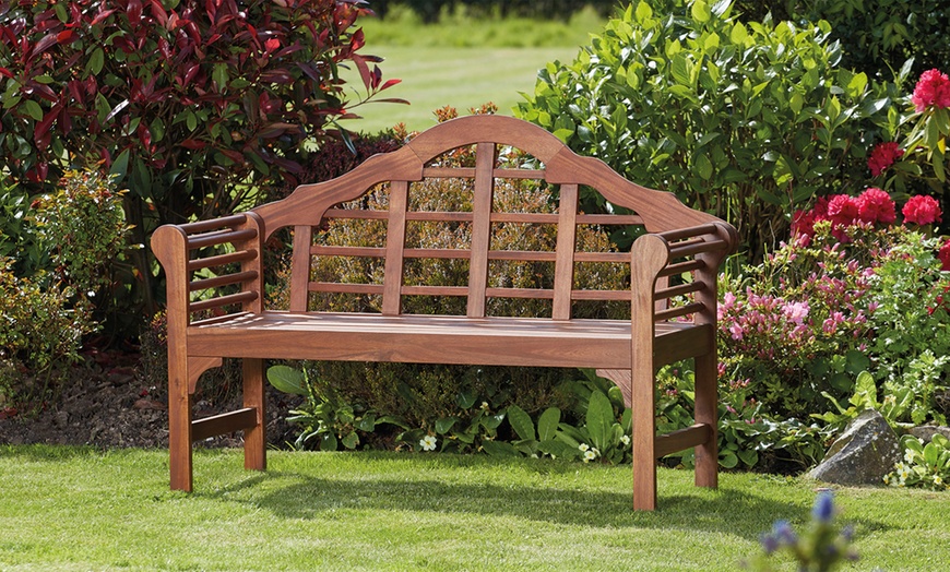 Image 2: Lutyens Acacia Bench, Coffee Table or Set