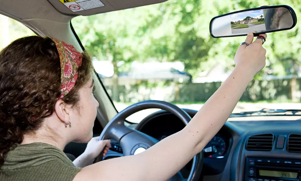 Rear View Mirror Backup Camera - Primary Image