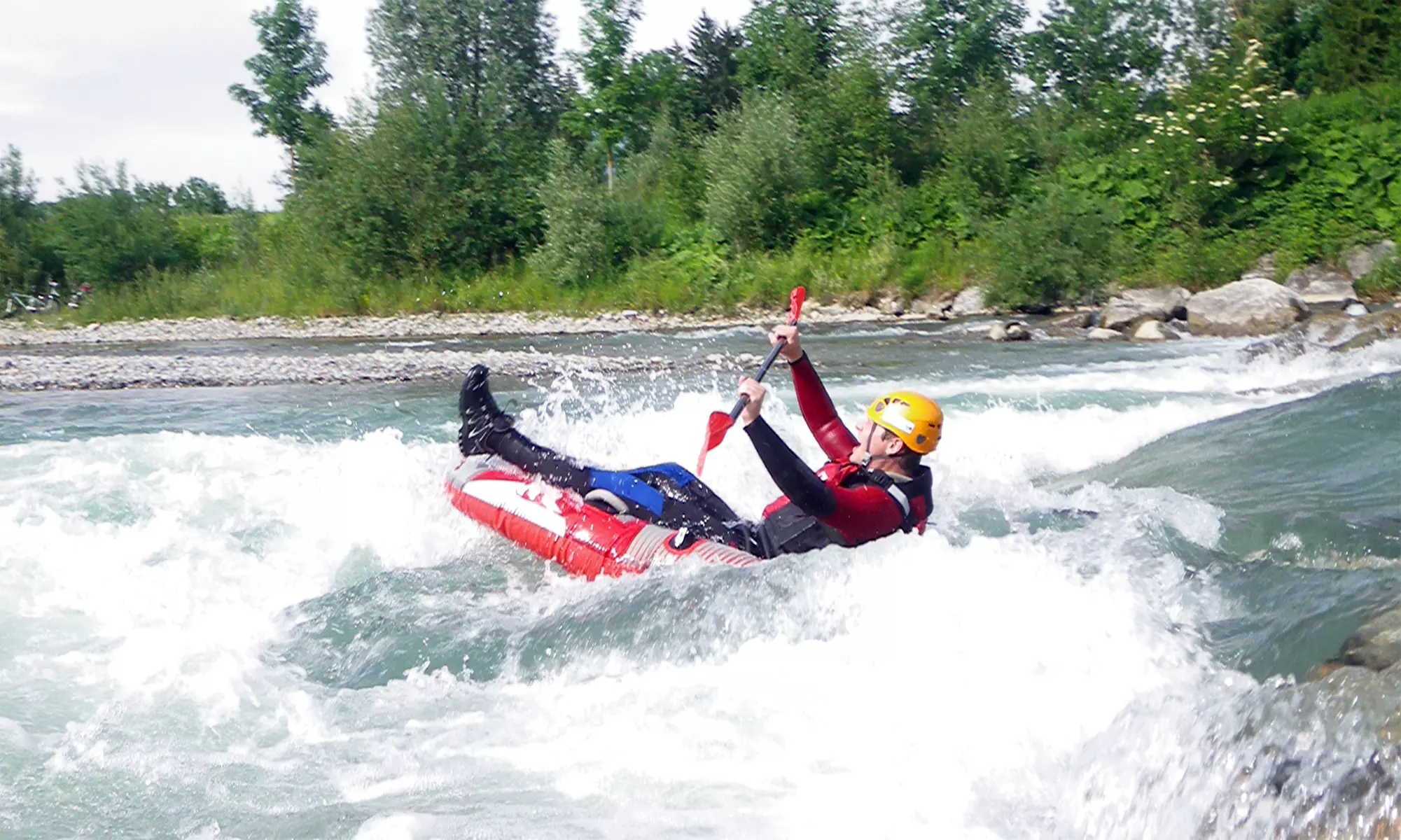 Tubing-Tour auf der Iller