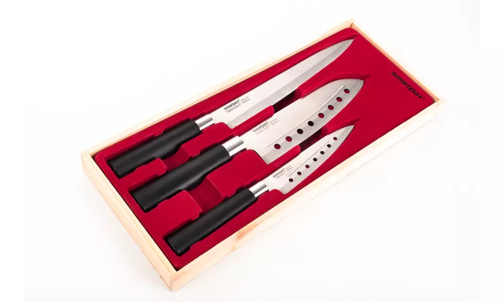 Stainless Steel Kitchen Knives Set (3-Piece) - Primary Image