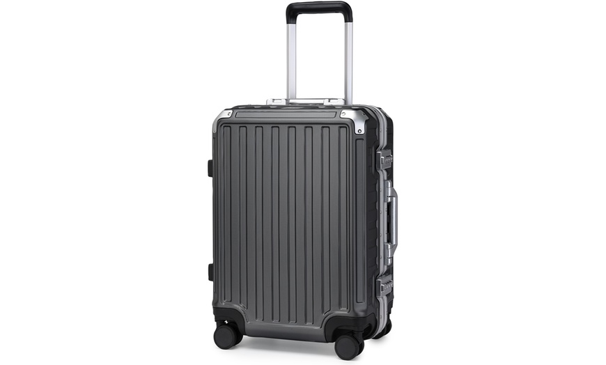 Image 2: Valise de 20 pouces avec cadre en aluminium rigide et serrure TSA