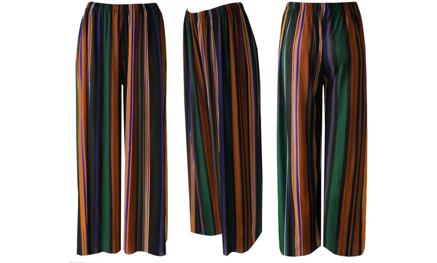 Image 7: Women's Striped Palazzo Trousers