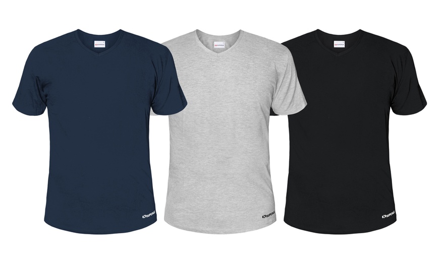 Image 5: Set di 3 t-shirt uomo Superga in 100% cotone