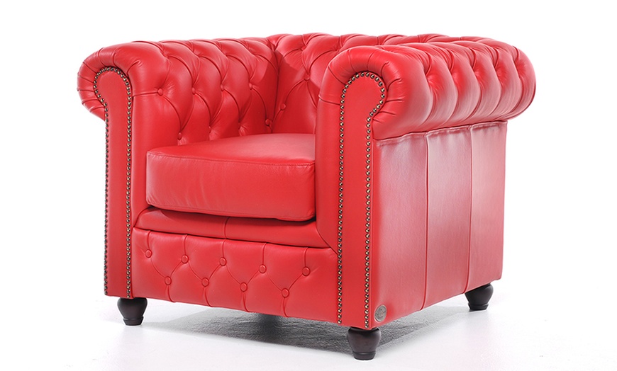 Image 19: Sofas Chesterfield en cuir authentiques 