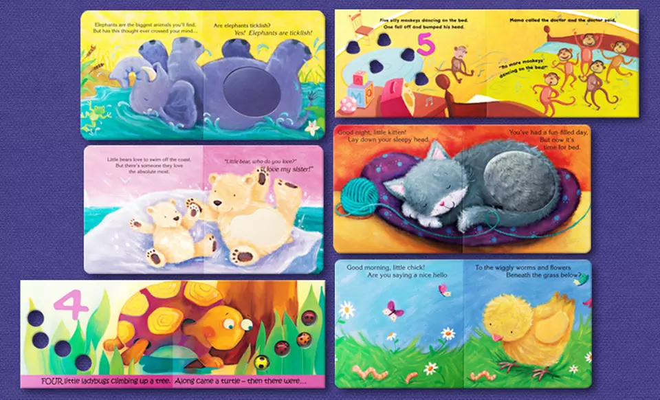 $19.99 for a Dalmatian Press Mini Touch n Feel 6 Book Bundle ($35.70 List Price). Free Shipping. - Second Medium