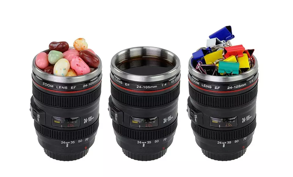 Set of 3 Mini-Camera-Lens Shot Glasses - Second Medium