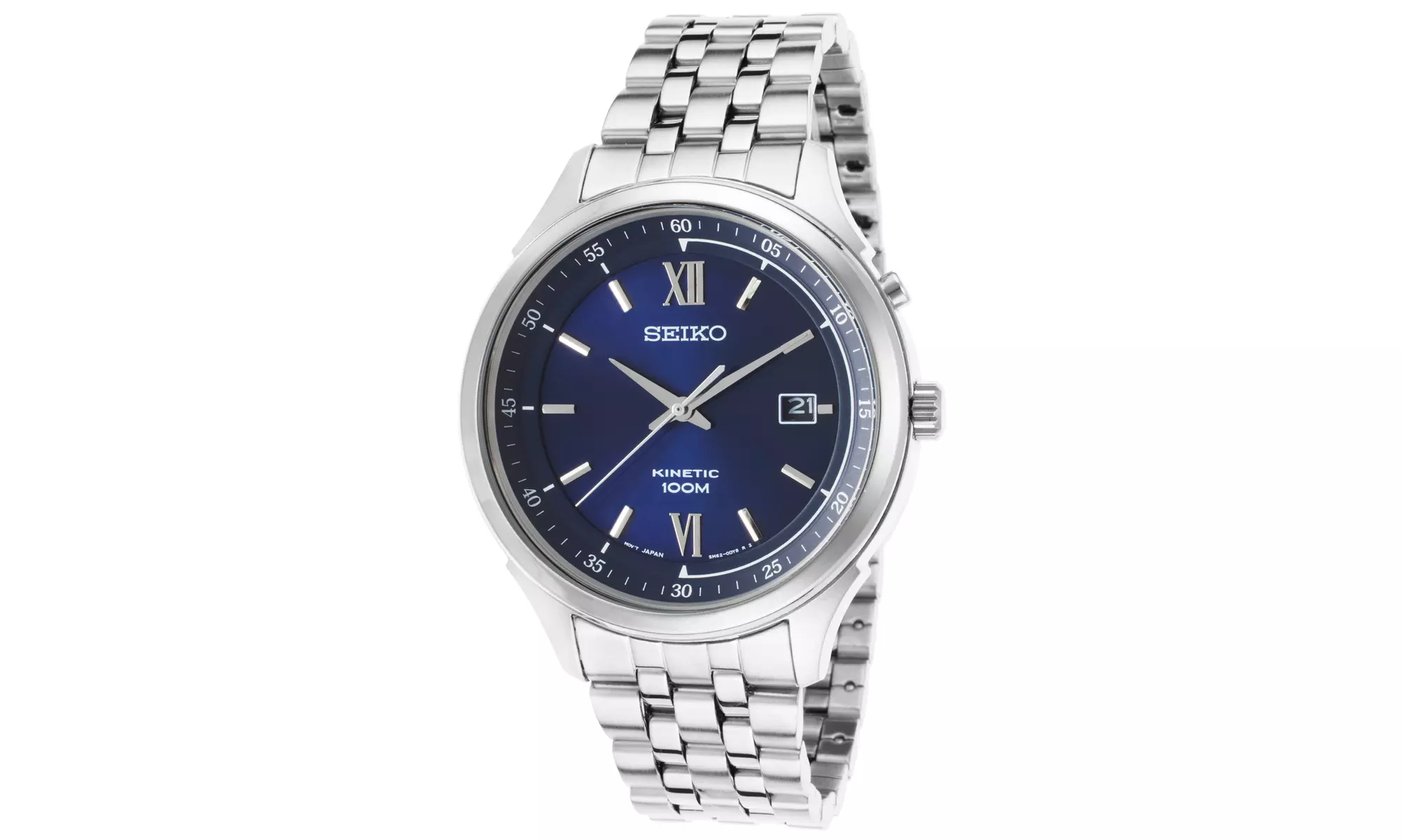 Seiko Kinetic Men's Stainless Steel Watch - Second Medium
