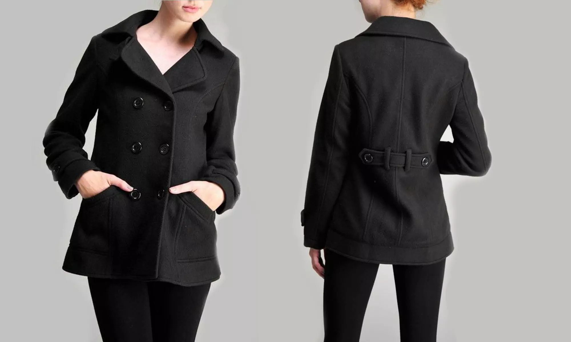 Classic Women's Pea Coat - Second Medium