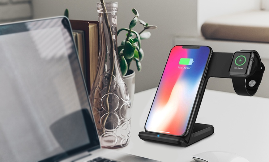 Image 4: Wireless Charger Phone Holder