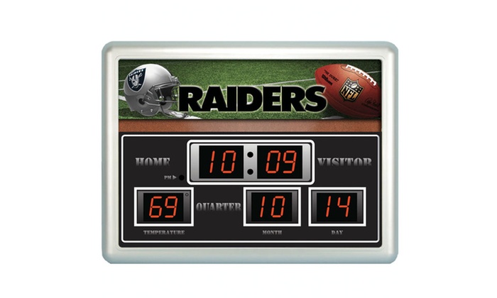 NFL Scoreboard Wall Clock | Groupon