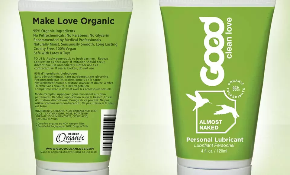 1.5 Oz. or 4 Oz. Bottle of Good Clean Love Almost Naked Organic Personal Lubricant - Second Medium