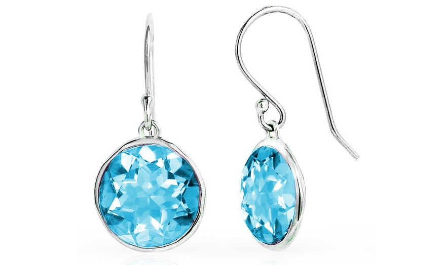 3 CTW Gemstone Dangle Earrings | Groupon Goods