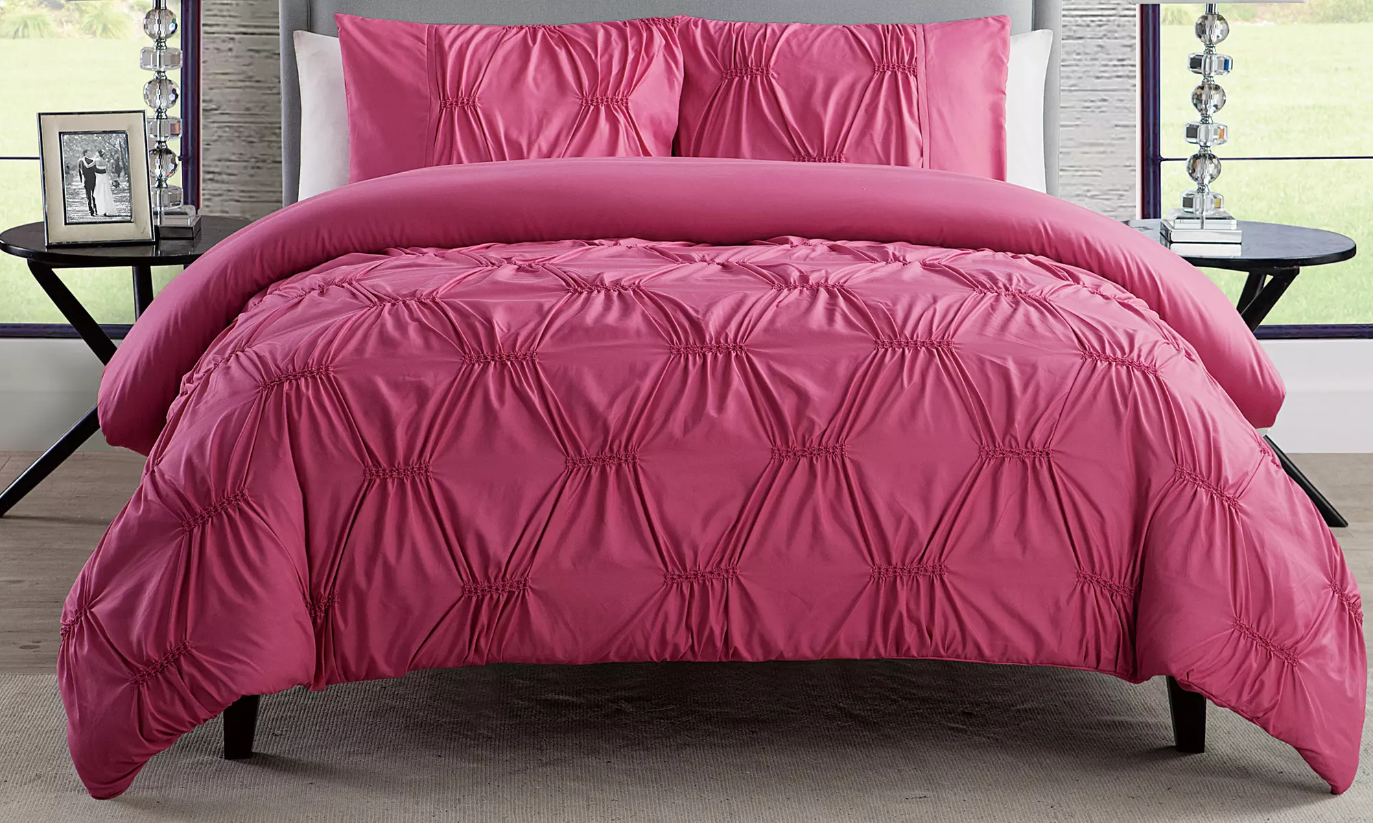 Monica Pin Tucked Duvet Set (2 or 3-Piece) - Second Medium