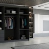 Image 6: Modern High Gloss Door Wardrobe With Mirror and Drawers