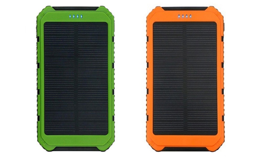 Image 1: 10000mAh Solar Powerbank