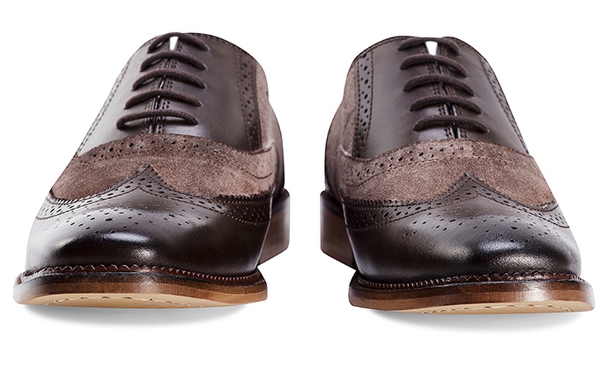 Image 12: Two Tone Leather Oxford Brogues