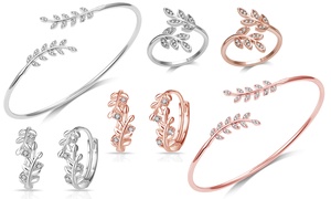 Philip Jones Leaf Jewellery with Crystals from Swarovski®