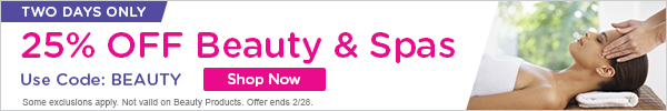 25% Off Beauty & Spas