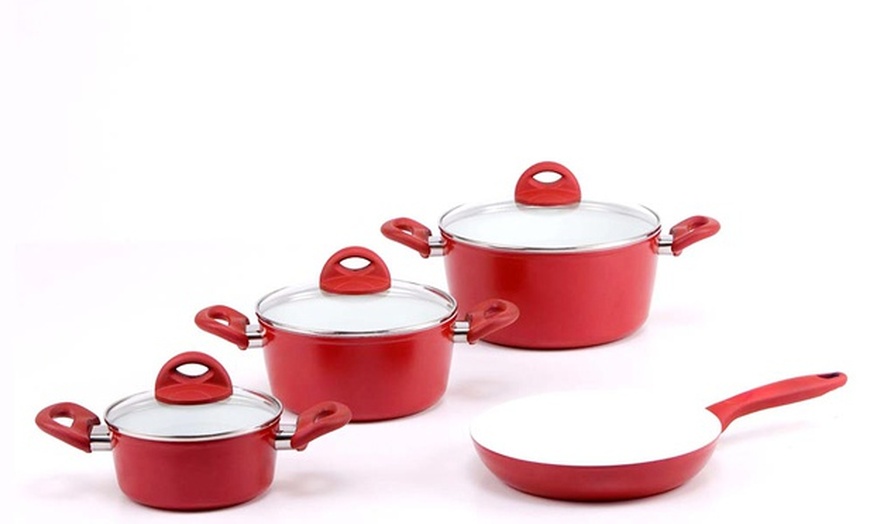 Image 1: Seven-Piece Ceramic Cookware Set