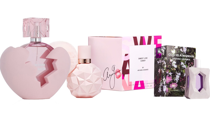 Image 1: Ariana Grande Fragrance; Thank U Next, God is a woman, Sweet like Candy 