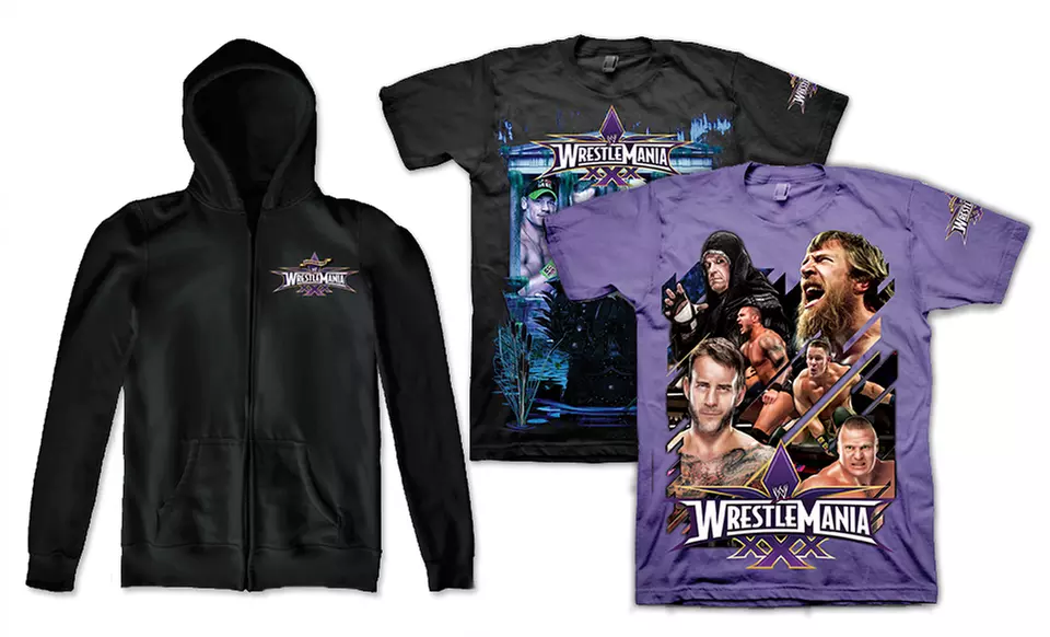 WWE WrestleMania 30 Tees and Hoodies. Multiple Designs Available. Free Returns. - Primary Image